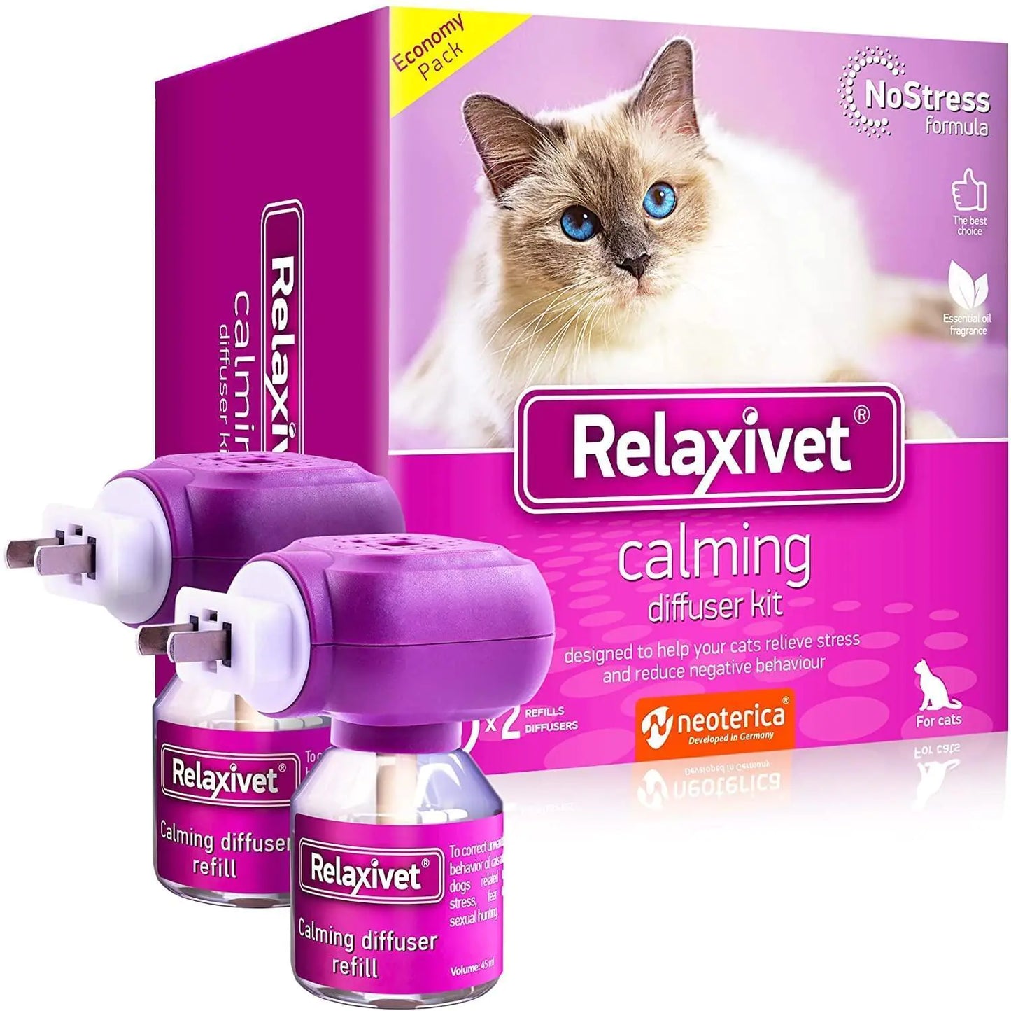 Calming Diffuser Kit for Cats (2 Pack)