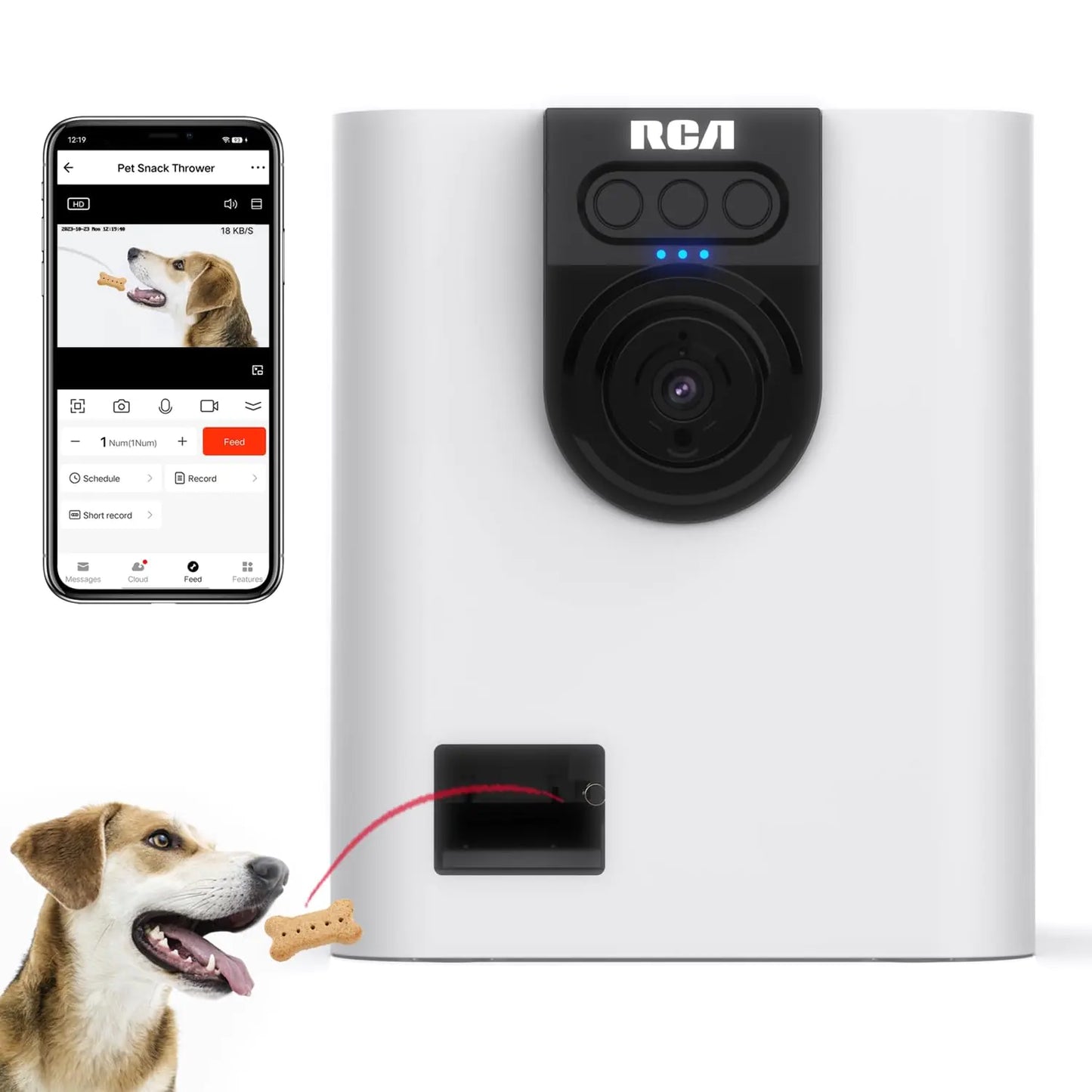 Smart Treat Dispenser (video monitor/two way audio)