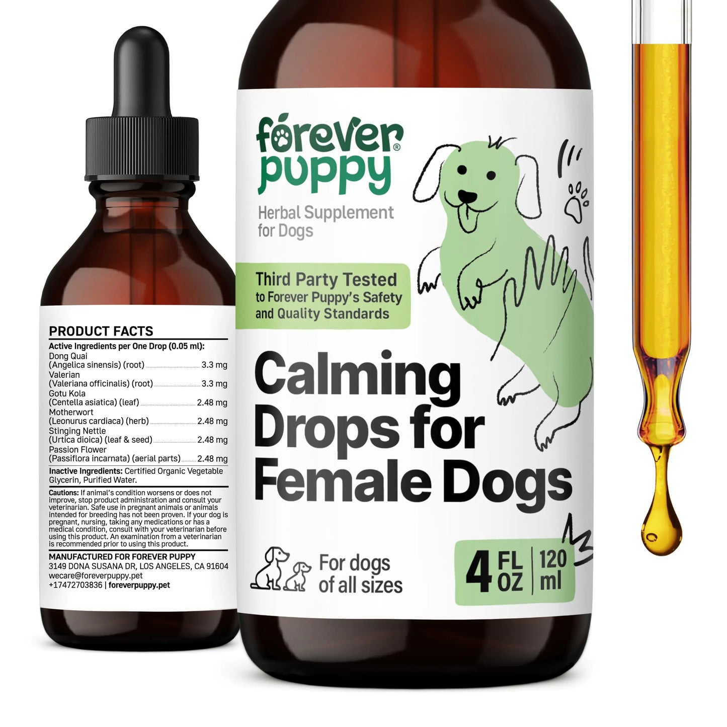 Daytime Calming Drops for Female Dogs