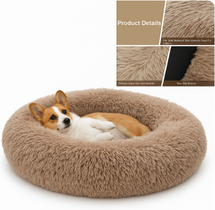 Plush Donut Bed